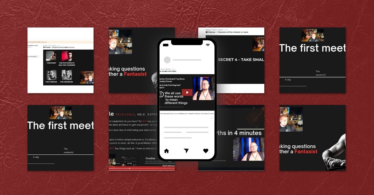 Master slave lifestyle - Website on 24/7 slavery and power exchange
